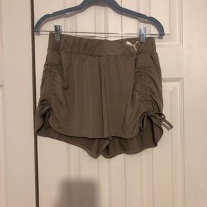 gray puma shorts